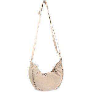 Small Nylon Crescent Crossbody Purses Bag for Women Men Trendy,Travel Sling Bag